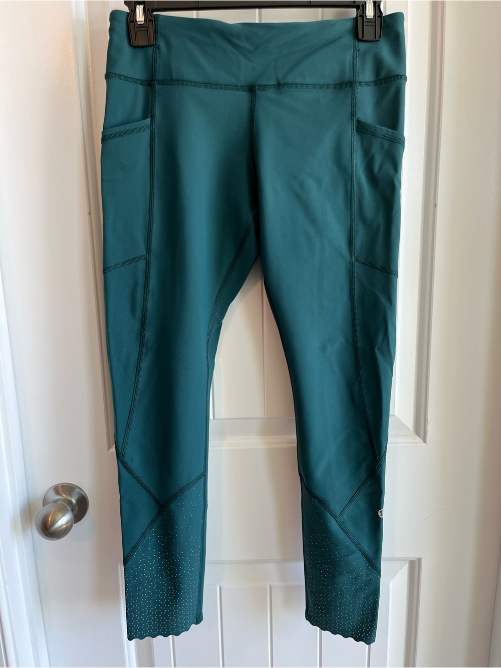 lululemon athletica Teal Green Cropped Leggings